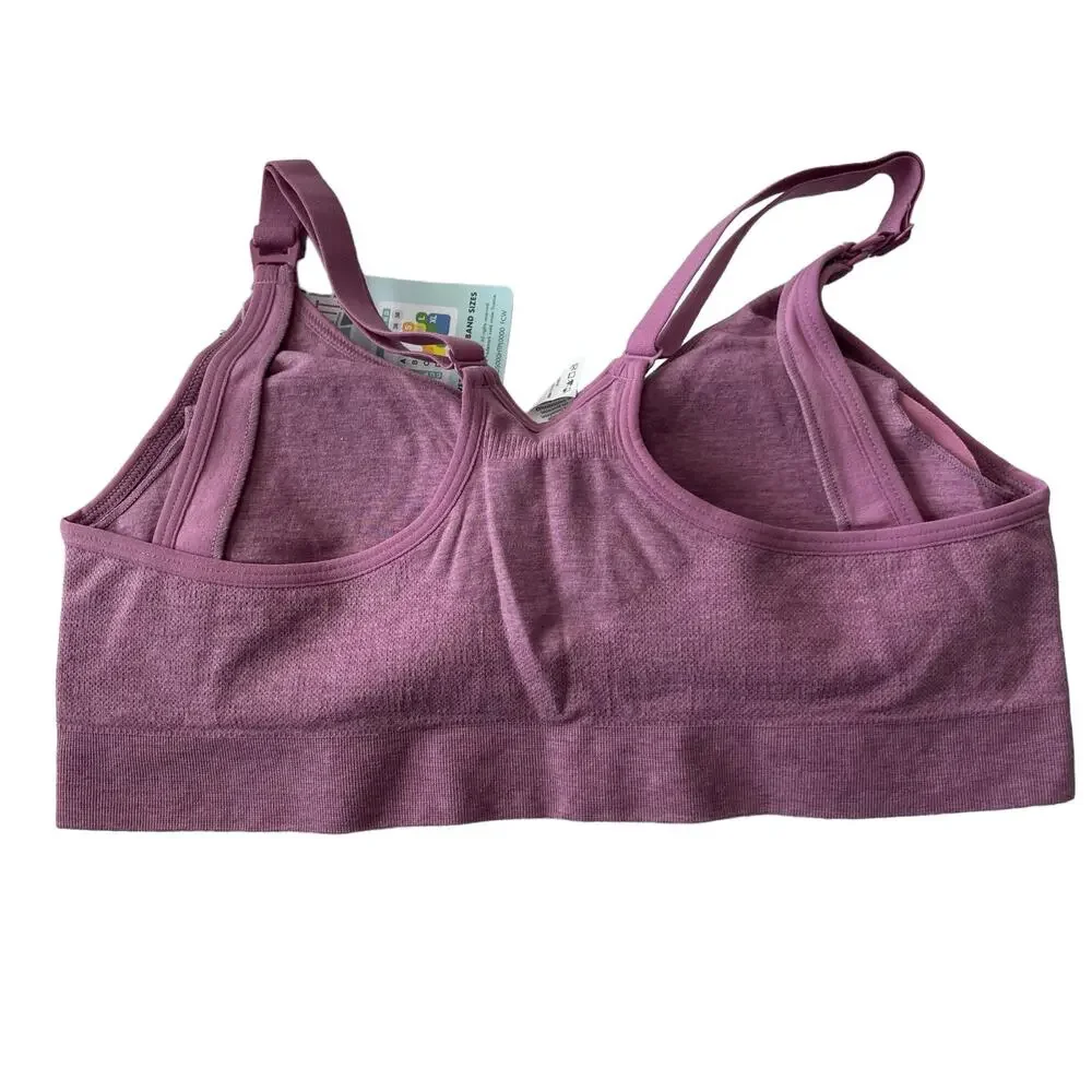 Playtex Women's Nursing Seamless Racerback Wireless Maternity Bra Size Large